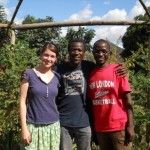 Abigail Conrad, along with her research assistants Geoffrey Mlongoti and Chisomo Kamchacha (image courtesy of www.abigailconrad.com)
