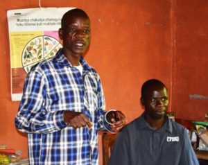 Group Village Headman Kuchombo (left) encouraging chiefs and community leaders to implement Permaculture!